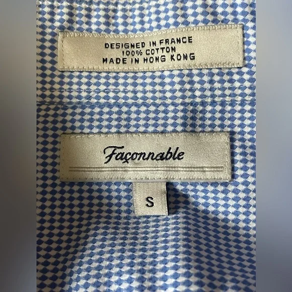 Faconnable blue and white button down - Picture 4 of 6